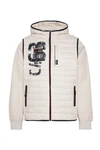 CAMP DAVID Steppjacke Softshelljacke Beige/Weiß