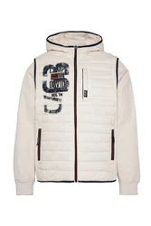 CAMP DAVID Steppjacke Softshelljacke Beige/Weiß