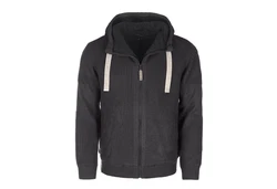 Baumfuchs Strickjacke mit Kapuze Dunkelgrau/Schwarz/Grau/Dunkelblau