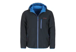Leitfeuer Winterjacke Herren Wendejacke mit Kapuze Hellblau/Dunkelblau/Blau/Schwarz