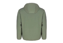 Leitfeuer Winterjacke Herren Wendejacke mit Kapuze Dunkelgrün/Grün