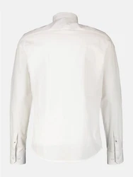 LERROS Langarmhemd Basic Poplinhemd Creme/Weiß
