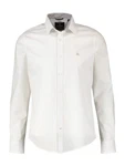 LERROS Langarmhemd Basic Poplinhemd Creme/Weiß