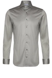 BALDESSARINI Langarmhemd Henry Grau/Hellgrau/Khaki