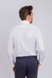 BALDESSARINI Langarmhemd Henry Weiß/Creme