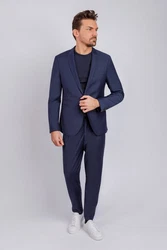 Drykorn Anzugsakko regular fit Dunkelblau/Hellblau