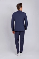Drykorn Anzugsakko regular fit Dunkelblau/Hellblau