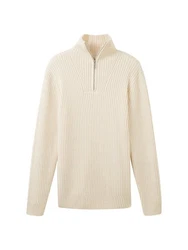 TOM TAILOR Pullover Weiß/Khaki/Beige/Creme/Dunkelblau/Orange