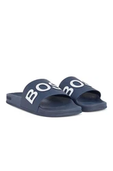 BOSS Bay Slid Pantolette Dunkelblau/Hellblau/Blau