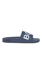 BOSS Bay Slid Pantolette Dunkelblau/Hellblau/Blau