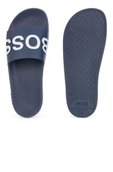 BOSS Bay Slid Pantolette Dunkelblau/Hellblau/Blau