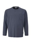 s.Oliver Longsleeve Basic mit Brusttasche bergrün