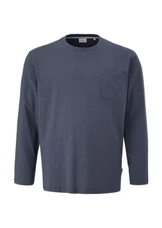s.Oliver Longsleeve Basic mit Brusttasche