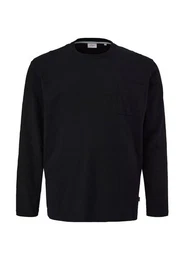 Longsleeve Basic mit Brusttasche in bergren