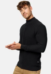 Indicode INWestmoon Strickjacke Schwarz/Dunkelgrau