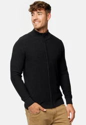 Indicode INWestmoon Strickjacke Schwarz/Dunkelgrau