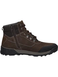 Josef Seibel Schnürstiefelette Dunkelbraun/Braun/Dunkelgrün