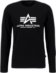 Alpha Industries Shirt BASIC T - LS Schwarz/Rot
