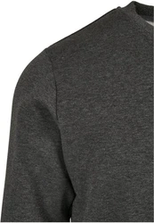 Urban Classics Herren Basic Terry Crew Sweatshirt Dunkelgrau/Grau