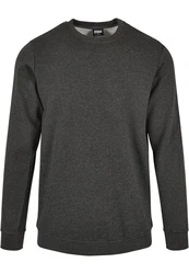 Urban Classics Herren Basic Terry Crew Sweatshirt Dunkelgrau/Grau