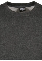 Urban Classics Herren Basic Terry Crew Sweatshirt Dunkelgrau/Grau