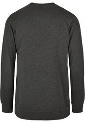 Urban Classics Herren Basic Terry Crew Sweatshirt Dunkelgrau/Grau