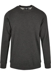 Urban Classics Herren Basic Terry Crew Sweatshirt Dunkelgrau/Grau