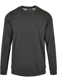 Urban Classics Herren Basic Terry Crew Sweatshirt Dunkelgrau/Grau