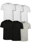 URBAN CLASSICS Basic Tee (1-tlg) Grau/Hellgrau/Schwarz/Dunkelgrau/Weiß