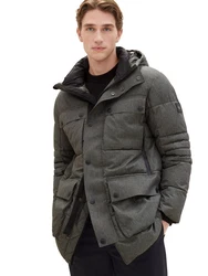 TOM TAILOR Steppmantel Dunkelgrün/Khaki/Dunkelgrau/Grau/Grün