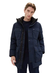 TOM TAILOR Steppmantel Dunkelblau/Blau