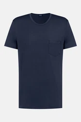 Mey Pyjamaoberteil Serie Jefferson Uni Dunkelblau/Blau