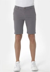 ORGANICATION Chinohose Men's Garment Dyed Slim Fit Shorts Schatten