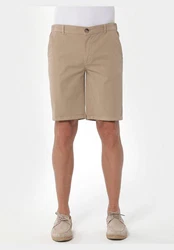 ORGANICATION Chinohose Men's Garment Dyed Jogger Fit Shorts Beige