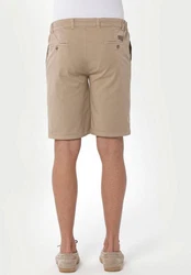 ORGANICATION Chinohose Men's Garment Dyed Jogger Fit Shorts Beige