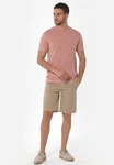 ORGANICATION Chinohose Men's Garment Dyed Jogger Fit Shorts Beige