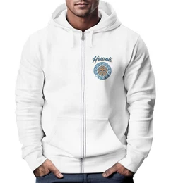 Sweatjacke Herren Sweatjacke mit Kapuze Zip Hoodie Hawaii Print Tribal Zipjacke