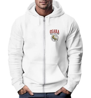Neverless Sweatjacke Zip Hoodie Osaka Tiger Logo Print