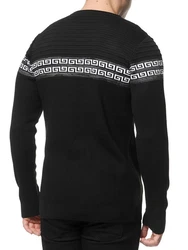 Banco Rundhalspullover Basic Ganzjahr Schwarz