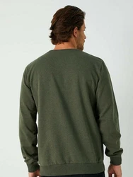 COMEOR Sweatshirt Herren Pullover bequeme Sweater Dunkelgrün