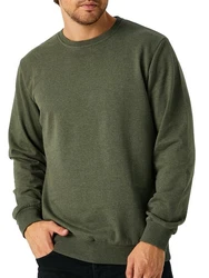 COMEOR Sweatshirt Herren Pullover bequeme Sweater Dunkelgrün
