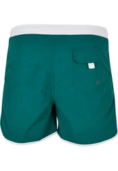 URBAN CLASSICS Badeshorts Retro Swimshorts Grün/Dunkelgrün/Türkis