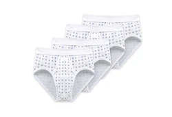Schiesser Slip Essentials mit Eingriff Weiß/Grau/Creme