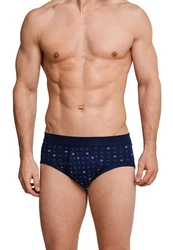 Schiesser Slip Essentials mit Eingriff Dunkelblau/Blau