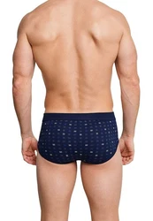 Schiesser Slip Essentials mit Eingriff Dunkelblau/Blau
