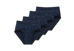 Schiesser Slip Essentials mit Eingriff Dunkelblau/Blau