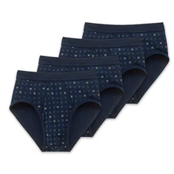 Schiesser Slip Essentials mit Eingriff Dunkelblau/Blau