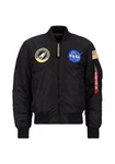 Alpha Industries Bomberjacke MA-1 VF Vintage Fit NASA Blau/Dunkelgrau/Schwarz/Grau/Dunkelblau