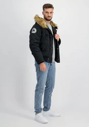 Alpha Industries Winterjacke Polar Jacket SV Schwarz/Dunkelblau/Dunkelrot/Rot