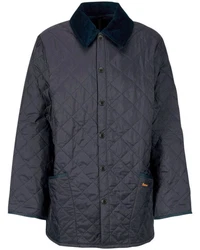 Barbour Steppjacke Liddesdale Quilt Dunkelblau/Hellblau/Blau/Dunkelgrün